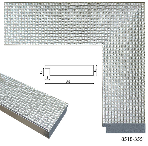 пластикова рама срібло