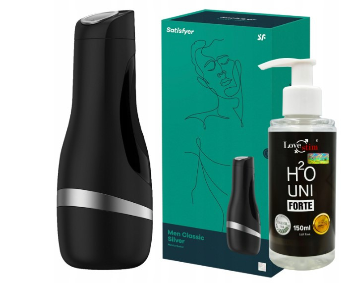 Класичний чоловічий мастурбатор Silver Satisfyer Men Classic Masturbator