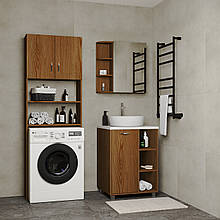 Шафа-пенал під пральну машину ШК-В-1   1900х250х650 мм  Дуб Родос темний