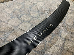 Накладка на бампер Renault MEGANE 3 універсал з 2009- (Carbon)