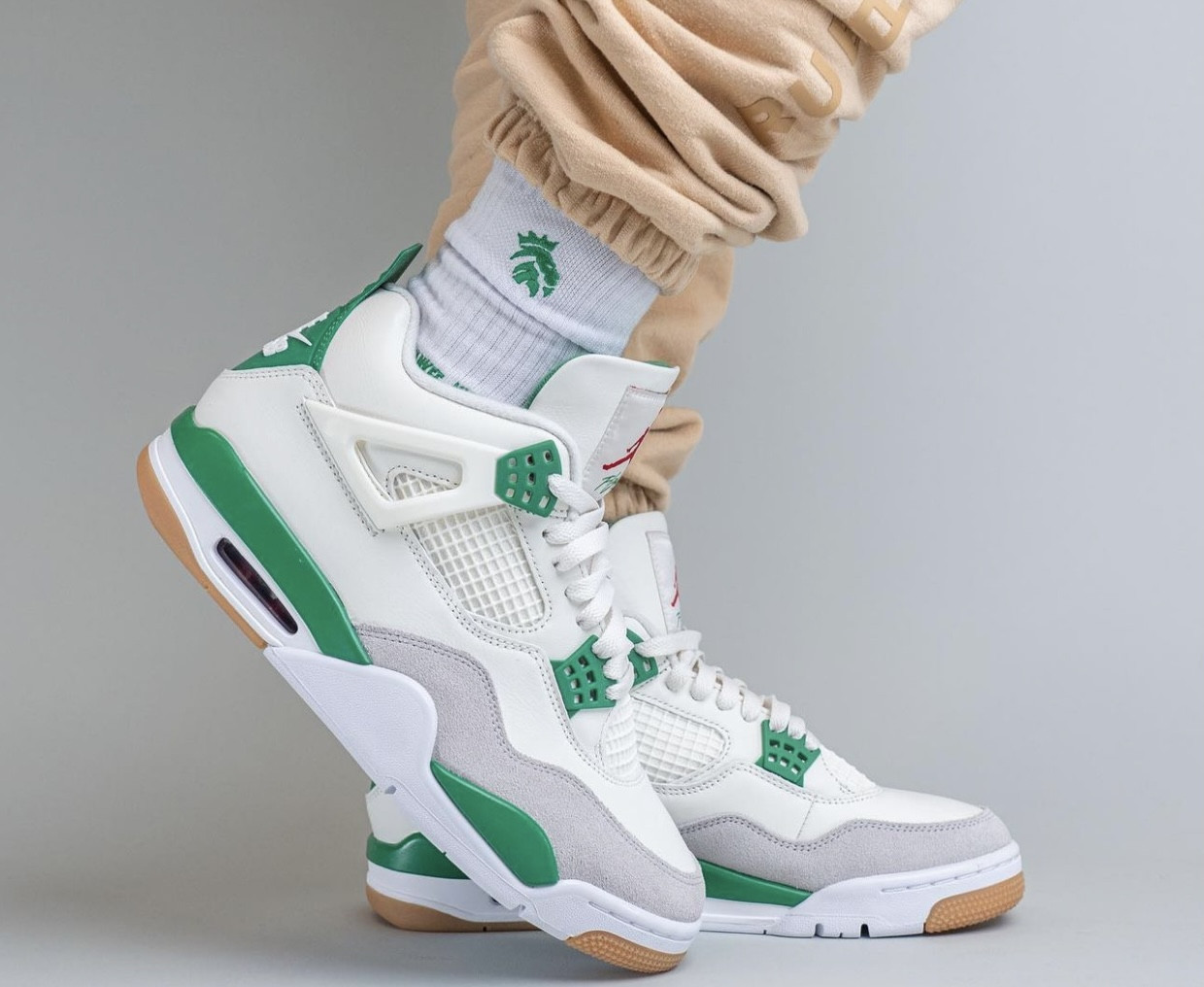 Мужские кроссовки Nike SB x Air Jordan 4 Pine Green (ID#1856067479