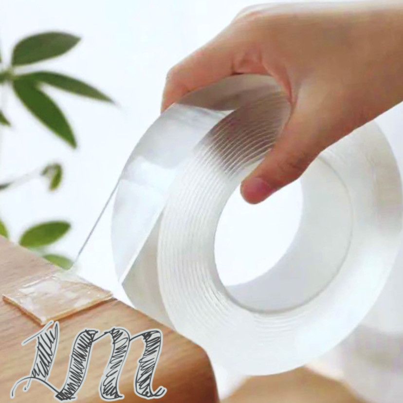 Двостороння клейка стрічка скотч універсальний Ivy Grip Tape Original Прозора 1 м