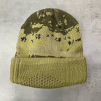 Балаклава - шапка зимняя, вязаная, Камуфляж, тактическая зимняя шапка, балаклава армейская теплая для военных