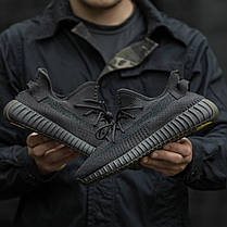 Кросівки Adidas Yeezy Boost 350 v2 Cinder Black / Адідас Ізі буст 350 в2 Кіндер Чорні, фото 4