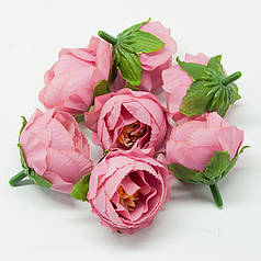 Бутон півонії 4 см, темно-рожевий