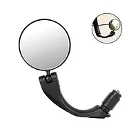 Зеркало велосипедное в руль сферическое, с регулировкой 1 шт