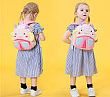 Дитячий плюшевий рюкзак для малюків дівчаток Метелик 2-4 роки, фото 2