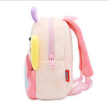 Дитячий плюшевий рюкзак для малюків дівчаток Метелик 2-4 роки, фото 5