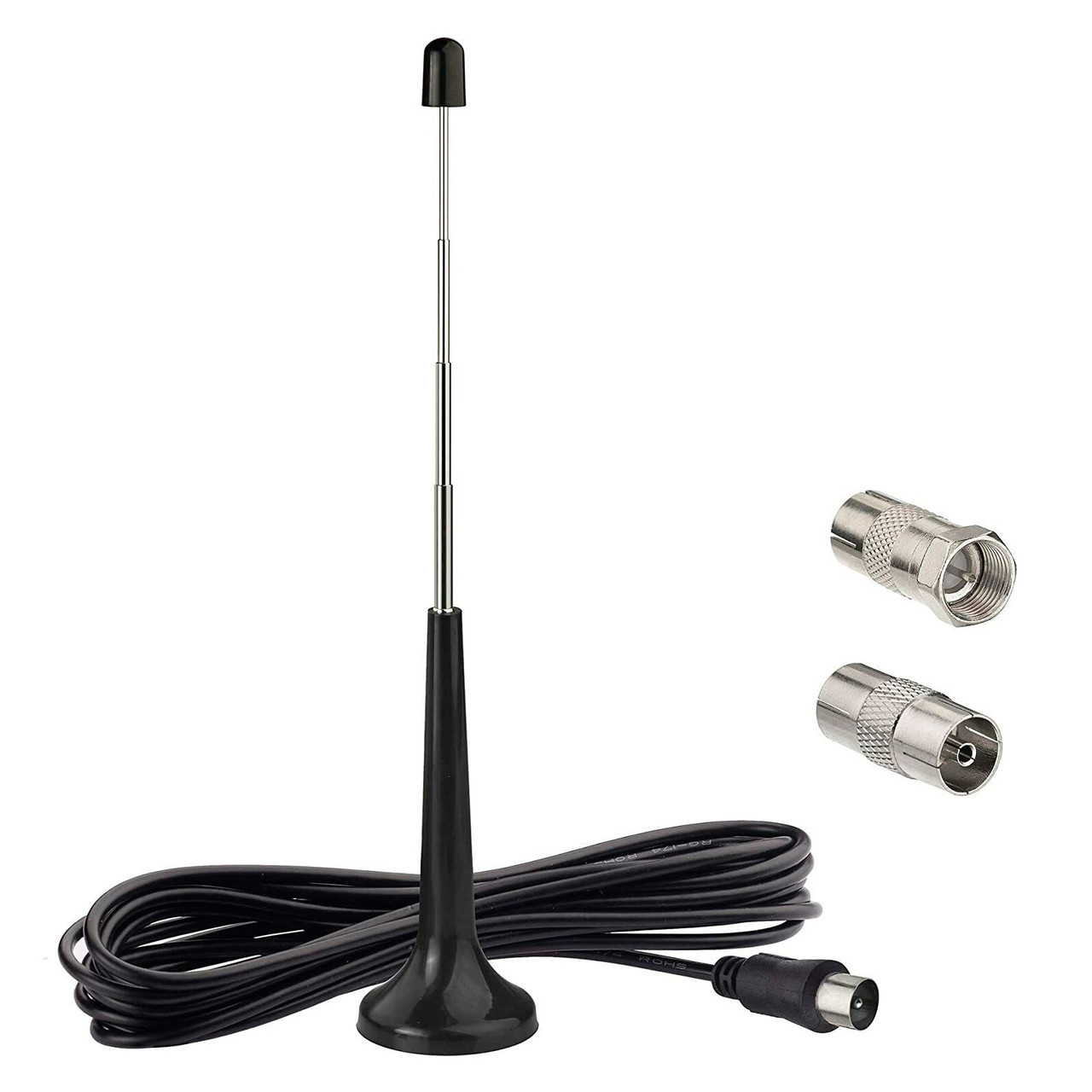 Телескопическая антенна 72-868 МГц 15dBi с магнитом 12-36см F PAL Male ...