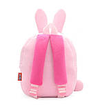 Плюшевий рюкзак для маленької дівчинки 2-4 роки Зайчик, фото 4