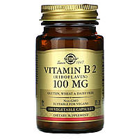 Витамин B2 Solgar (Vitamin B2) 100 мг 100 растительных капсул