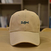 Кепка бежева з написом, бейсболка унісекс, FS-2009,1