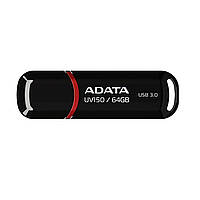 Флешка A-DATA USB накопитель 3.2 AUV 150 64Gb, цвет черный