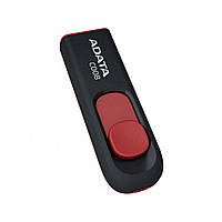 Флешка A-DATA USB накопитель 2.0 C008 16Gb, цвет черный/красный