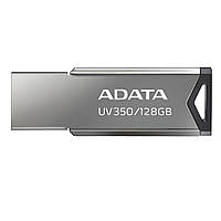 Флешка A-DATA USB накопитель 3.2 UV 350 128Gb, цвет серый