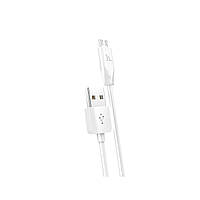 Кабель HOCO X1 USB - Micro 2.4A, 1m, PVC, PVC разъемы, цвет белый