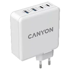 Мережевий зарядний пристрiй Canyon H-65 white (GAN 100W)