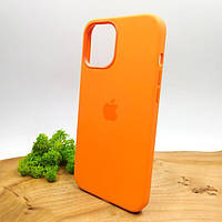 Силиконовый чехол Original Silicone Case with MagSafe Iphone 12 Pro Max Kumquat