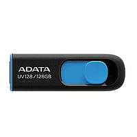 Флешка A-DATA USB накопитель 3.2 UV 128 128Gb, цвет черный/синий