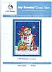 Набір для вишивання за нанесеною на канву схемою "Midnight snowman". AIDA 14CT printed, 21*30 см, фото 2