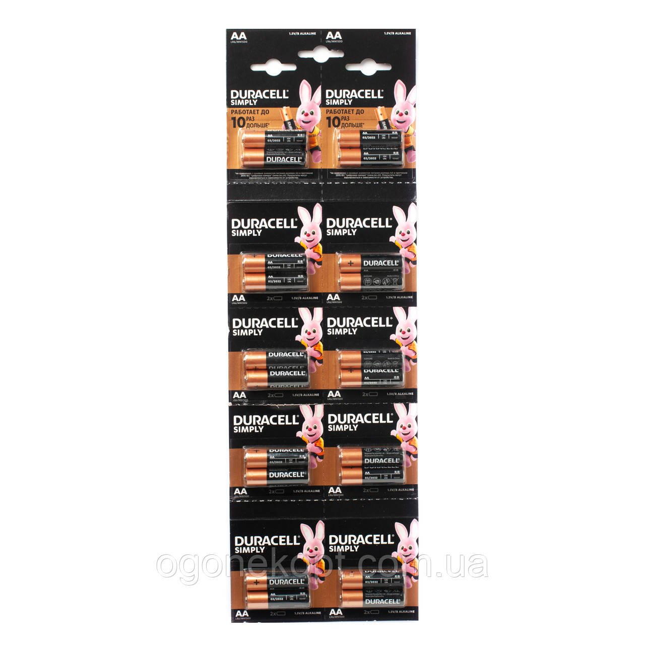 Батарейки Duracell — Basic АА LR6 1.5V