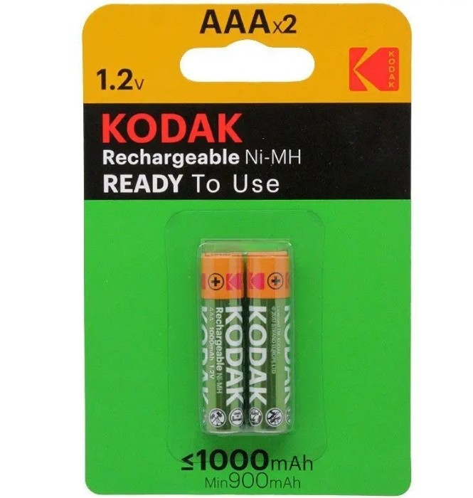 Акумулятор "Kodak" AAA/HR3 (1.2V. Ni-Mh. 1000mAh. блістер. 2шт)