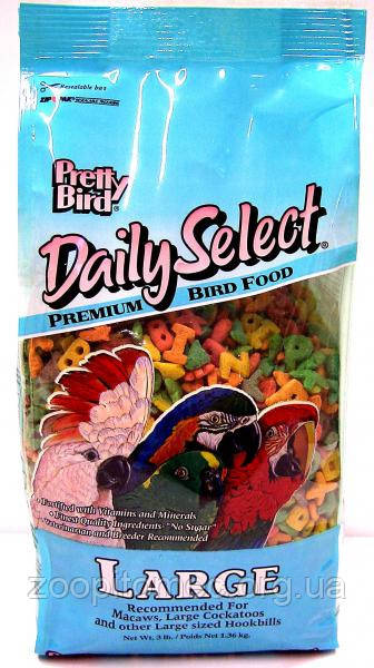 Збалансований гранульований корм для великих папуг Daily Select Premium Large 1,36 kg