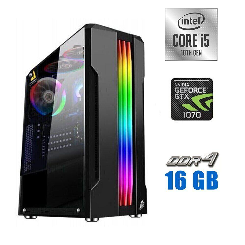 Ігровий ПК MT/ Core i5-10400F/ 16 GB RAM/ 240 GB SSD + 500 GB HDD/ GeForce GTX 1070 Ti 8GB/ 600W