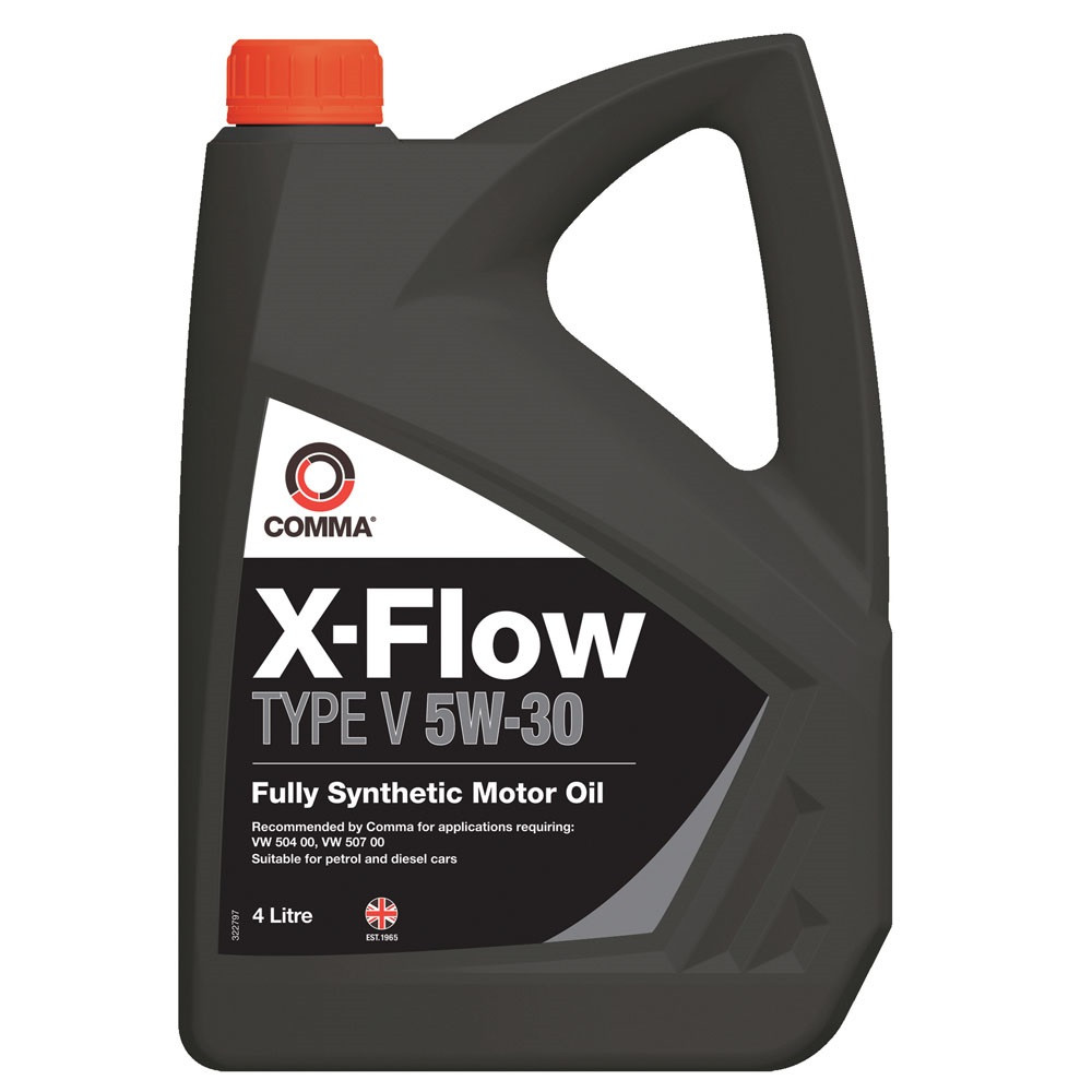 Моторне масло Comma X-FLOW TYPE V 5W-30 автомасло синтетичне 4л (XFV4L)