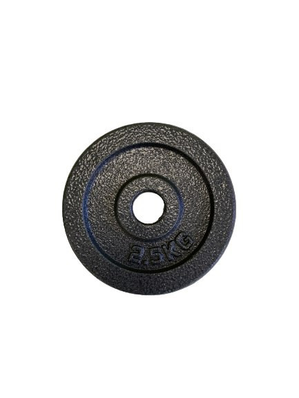 Металеві диски для штанги 2,5 кг, млинці для штанг та гантелей Planetsport