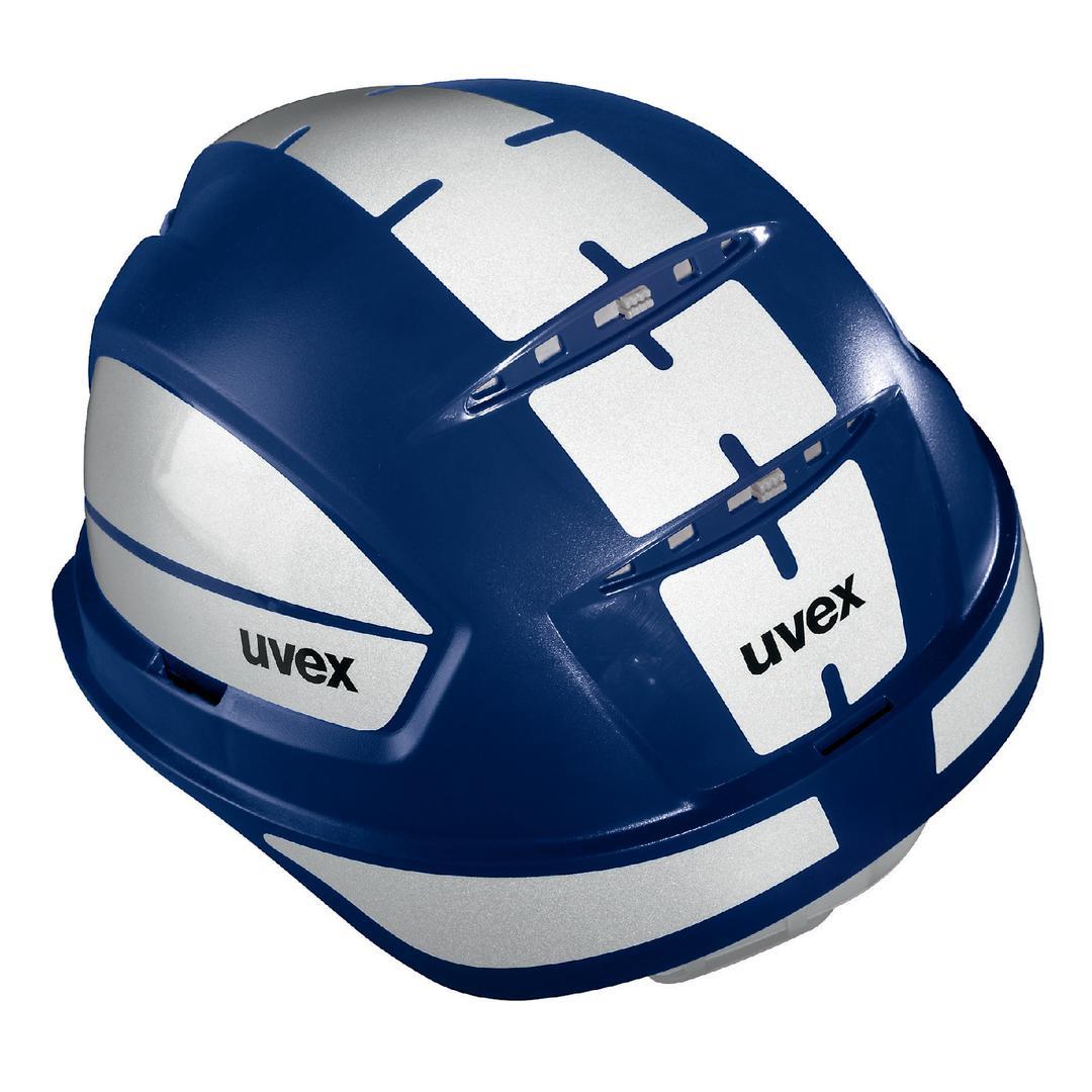 Захисна каска uvex феос E-WR синя з комплектов Reflex L