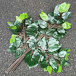 Штучна Гілка фікуса. 60 см ( 12 шт в уп), фото 2