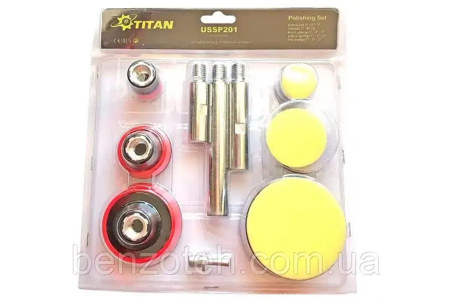 Набір насадок полірування титан USSP 201, фото 1