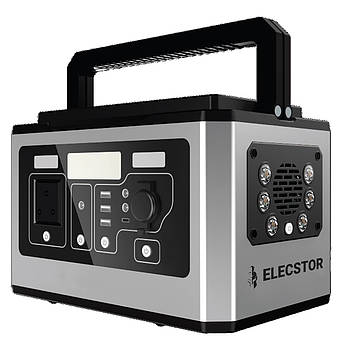 Портативна електростанція Elecstor 500W 135000mAh - 499WH Type-C x 1, USB x 3, DC