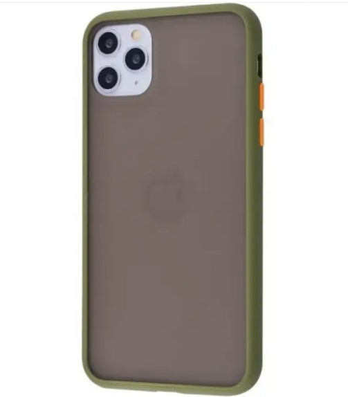 Чохол накладка Matte Color Case для iPhone 11 Pro Max Army Green, фото 1