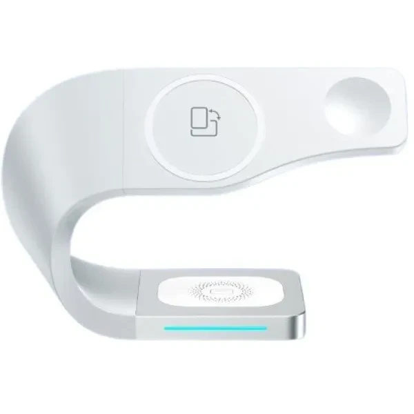 Бездротовий зарядний пристрій Infinity ERA для iPhone/iWatch/AirPods White 3в1,15 Вт