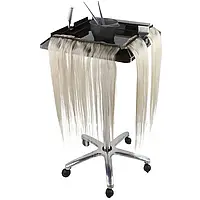 Стійка-візок для нарощування волосся перукарська, тримач капсул, столик для нарощування волосся