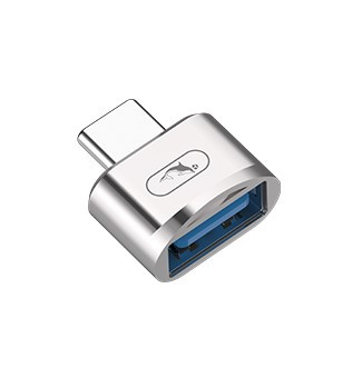 Перехідник SkyDolphin OT05 Mini Type-C — USB silver (ADPT-00030)