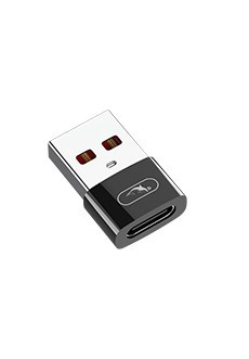 Перехідник SkyDolphin OT08 Mini Type-C — USB black (ADPT-00031)