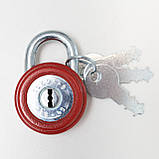 Замок навісний TOKOZ 375/45 3KEY TK1Red 15мм 7мм, фото 2