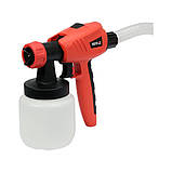Малярний агрегат мережевий 230В (1380Вт) подача 1л/хв (шланг-5м) сопла Ø = 1; 1.6; 2.6 мм (0.8 л) Yato YT-82555, фото 9