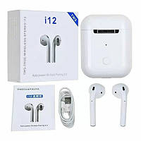 Бездротові сенсорні Bluetooth навушники i12-TWS №R14809
