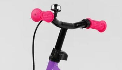 Велосипед для ребенка без педалей, беговелик фиолетовый, детский беговел велобег corso биговел велобалансир - фото 2 - id-p1856272373