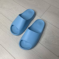 Шлепанцы мужские Adidas Yeezy Slide 41, 42, 44 голубой, тапки летние пена