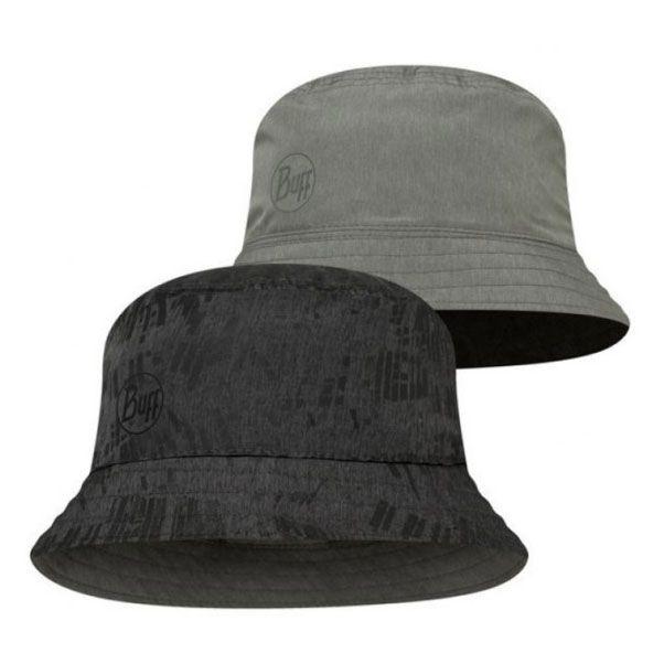 Панама Buff S/M Двостороння TRAVEL BUCKET HAT Gline Black- Grey, фото 1