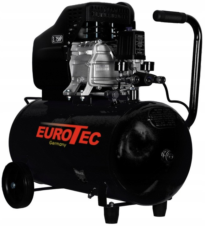 Компресор масляного типу 24л Eurotec 220л/хв масляний компресор для фарбопульта 24л