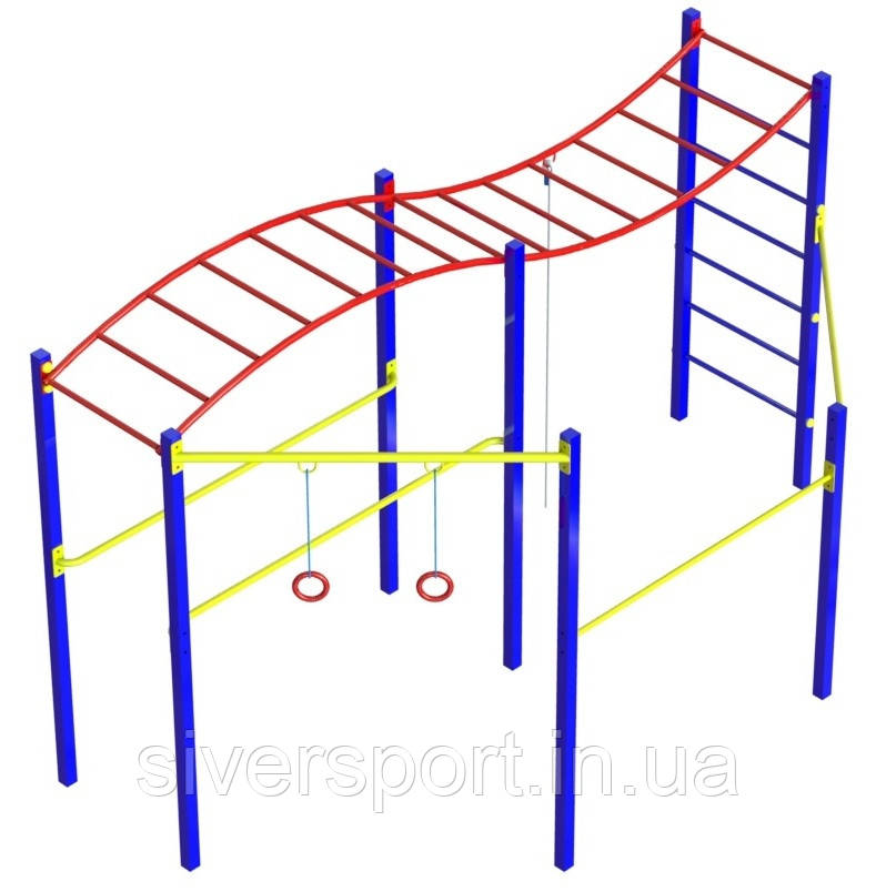 Гімнастичний комплекс "Хвиля" (без баскетбольного щита) SiverSport KID659.2, фото 1
