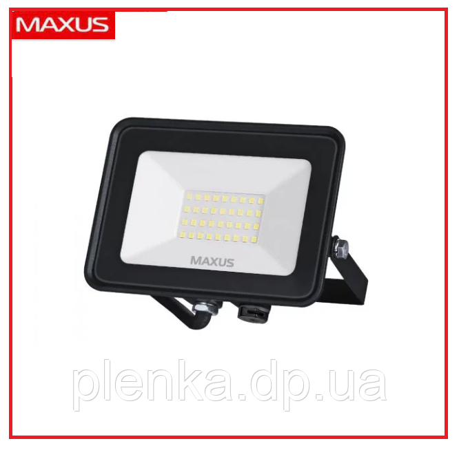 Прожектор світлодіодний 30 W MAXUS FL-04 5000K, фото 1