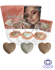 Хайлайтер Choose Love Baked Highlighter 3 шт.*13,2 гр