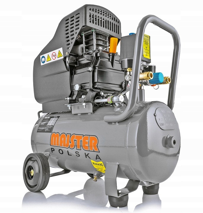 Компресор поршневий повітряний MAJSTER POLSKA 8 бар масляний компресор для автосервісу 24л